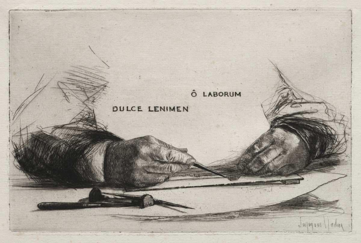 Hands Etching — Francis Seymour Haden