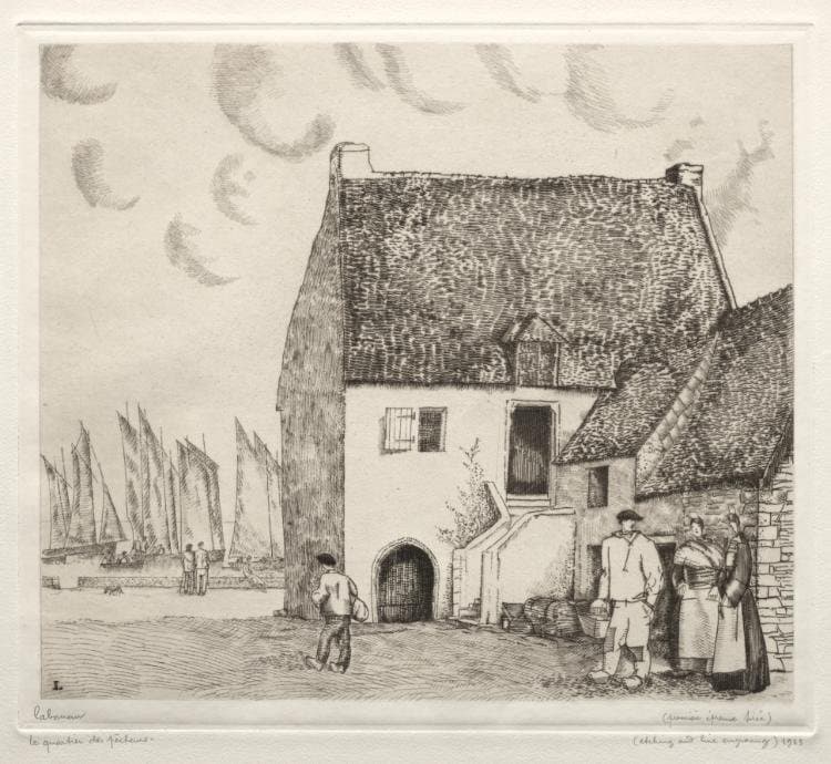 Fishermen's Quarters — Jean-Émile Laboureur