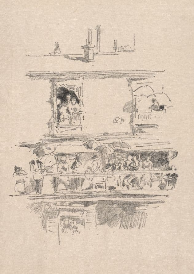 The Long Balcony — James Abbott McNeill Whistler