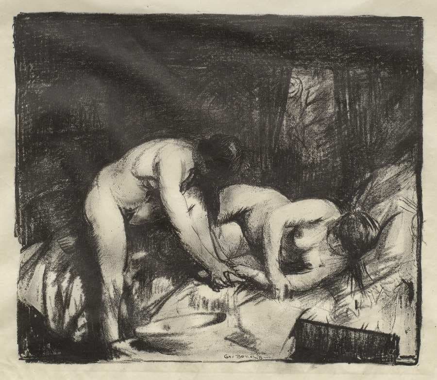 Two Girls, first state — George Bellows
