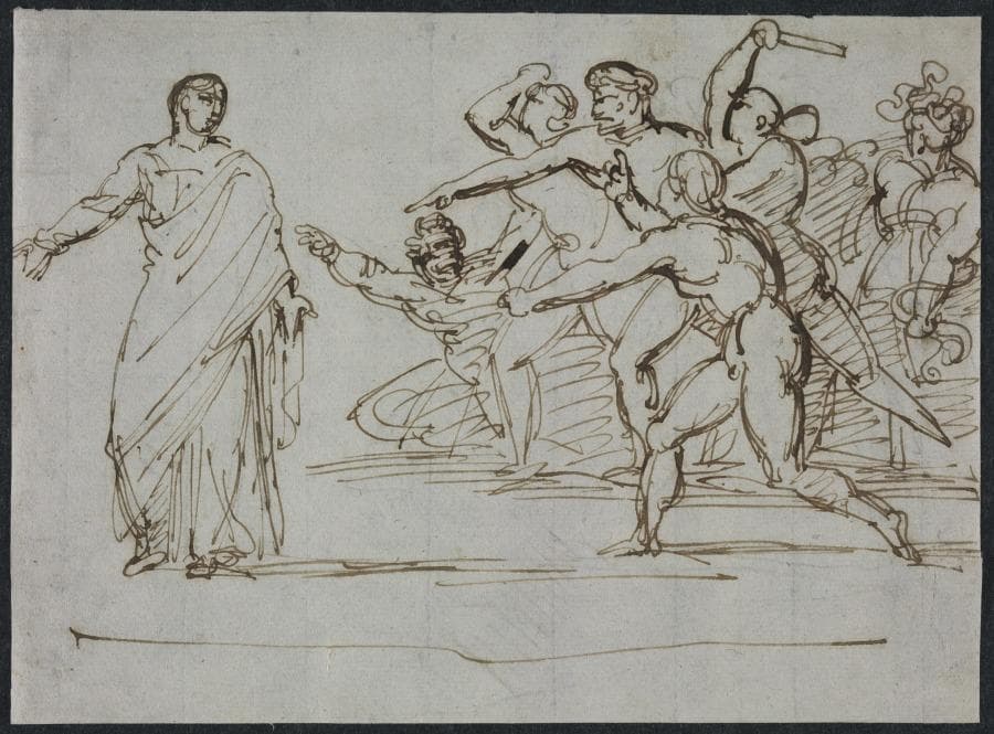 Assassination of Tiberius — Théodore Géricault