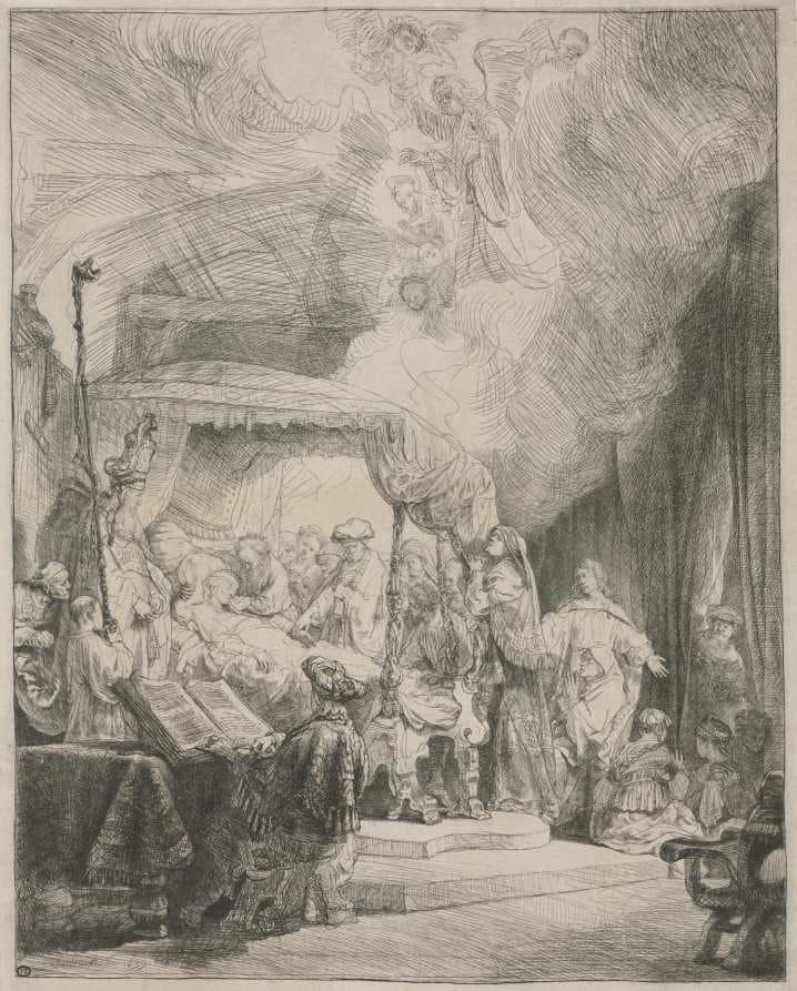 The Death of the Virgin — Rembrandt van Rijn