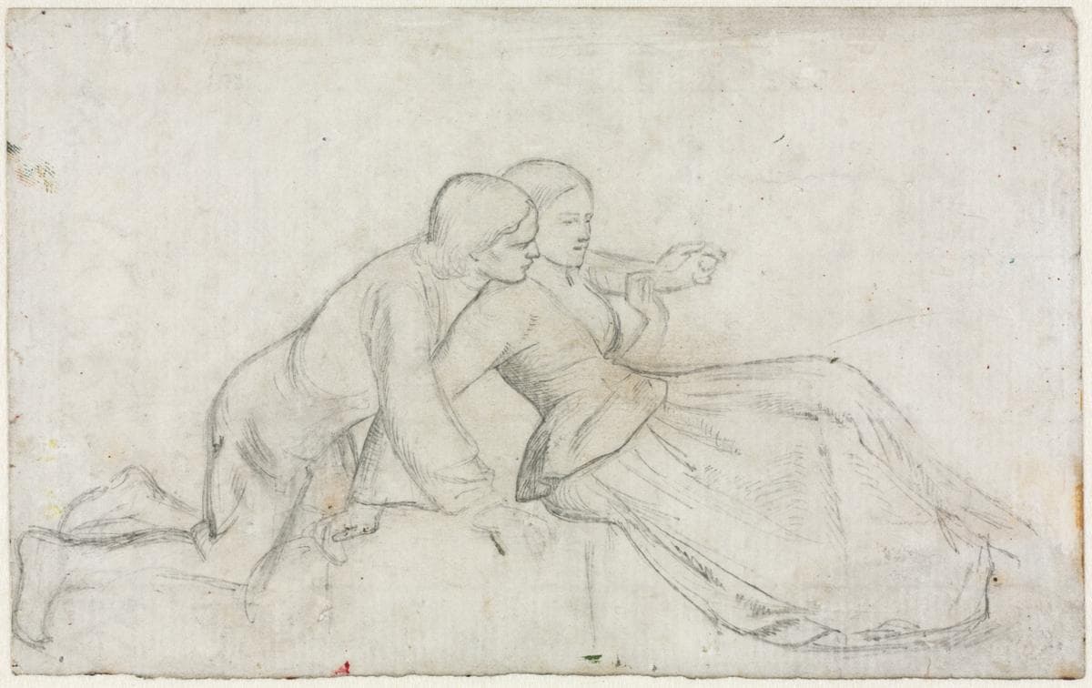 Study for "The Hireling Shepherd" — William Holman Hunt