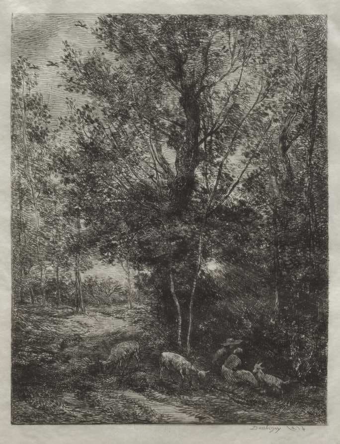 The Shepherd and the Shepherdess — Charles-François Daubigny