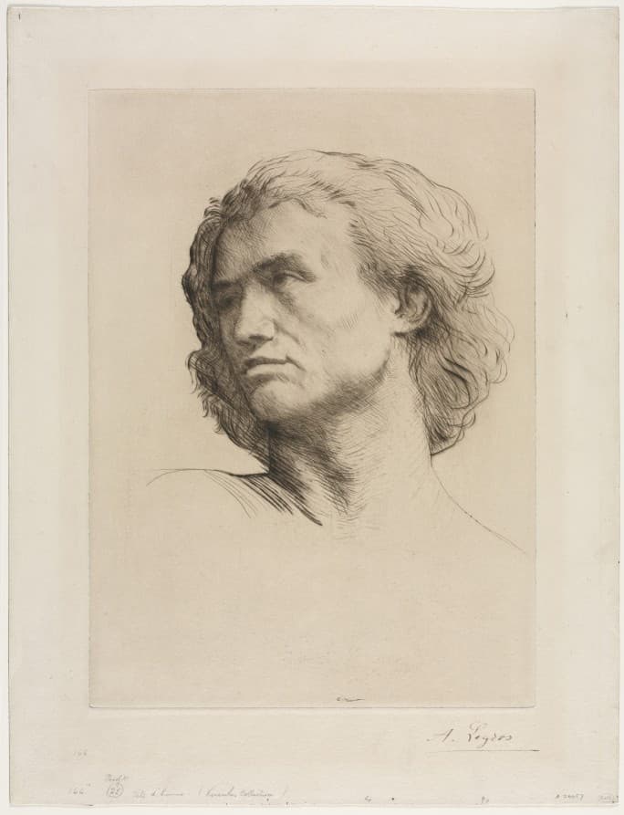 Head of a Man — Alphonse Legros