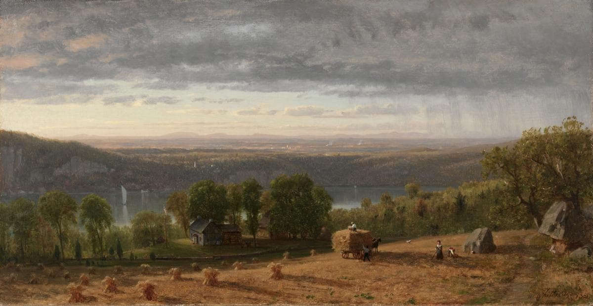 Landscape with Haywain — Worthington Whittredge