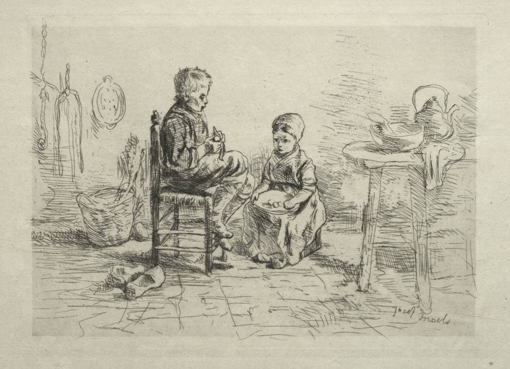 Peeling Potatoes — Jozef Israëls