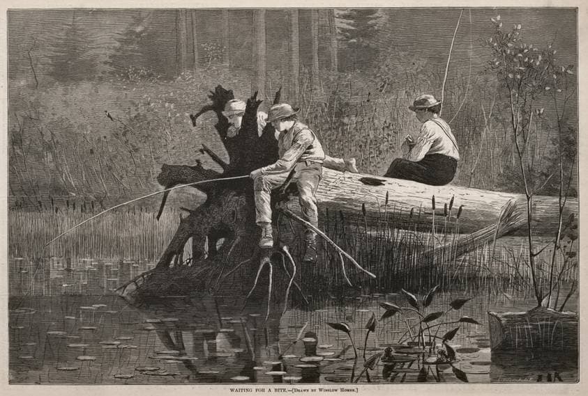 Waiting for a Bite — Winslow Homer