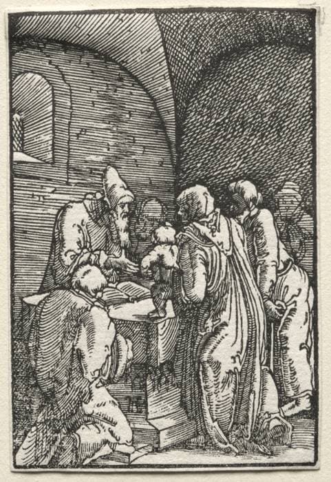 The Fall and Redemption of Man:  The Presentation of Christ in the Temple — Albrecht Altdorfer