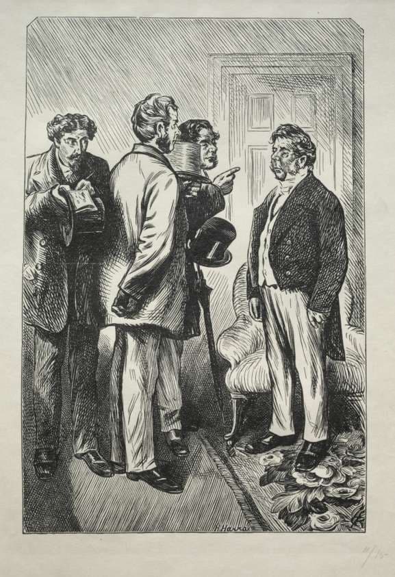 Our Christmas Turkey, Mr. Bobsby Concerned — Charles Samuel Keene