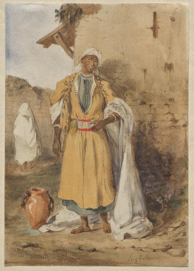 A Young Black Woman Fetching Water — Eugène Delacroix