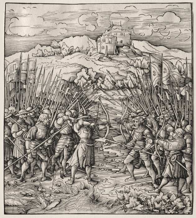 The Battle Against the Blue Company — Leonhard Beck