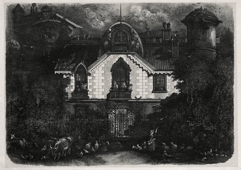 The Enchanted House — Rodolphe Bresdin