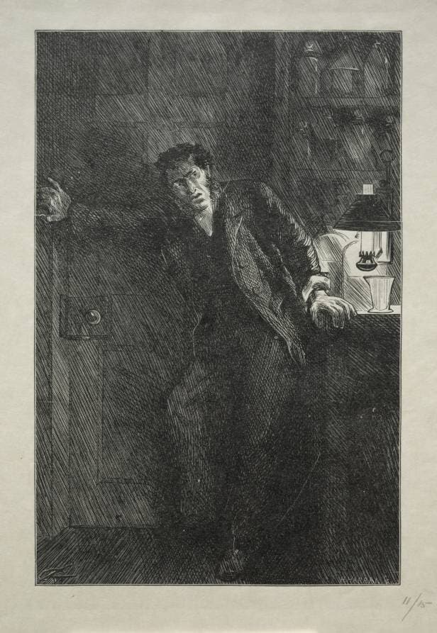 The Coat with the Fur Lining — Charles Samuel Keene