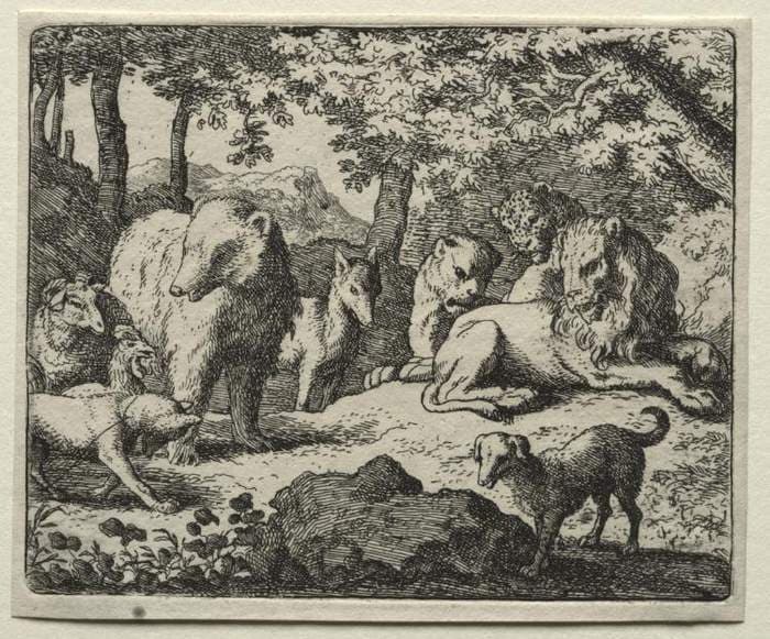 Reynard the Fox:  The Suspension of the Sentence — Allaert van Everdingen