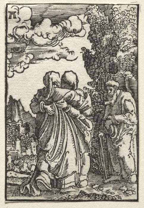 The Fall and Redemption of Man:  The Visitation — Albrecht Altdorfer