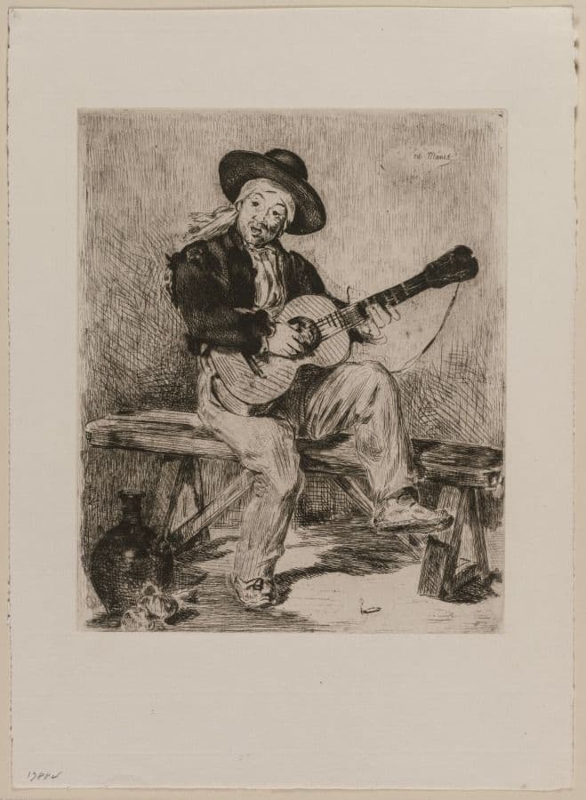 Le Guitarrero — Édouard Manet