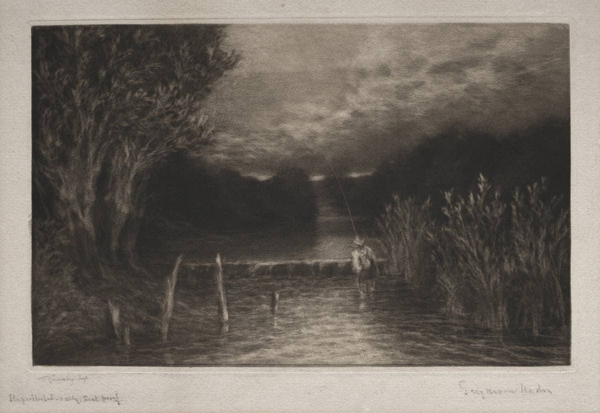 Grayling Fishing — Francis Seymour Haden