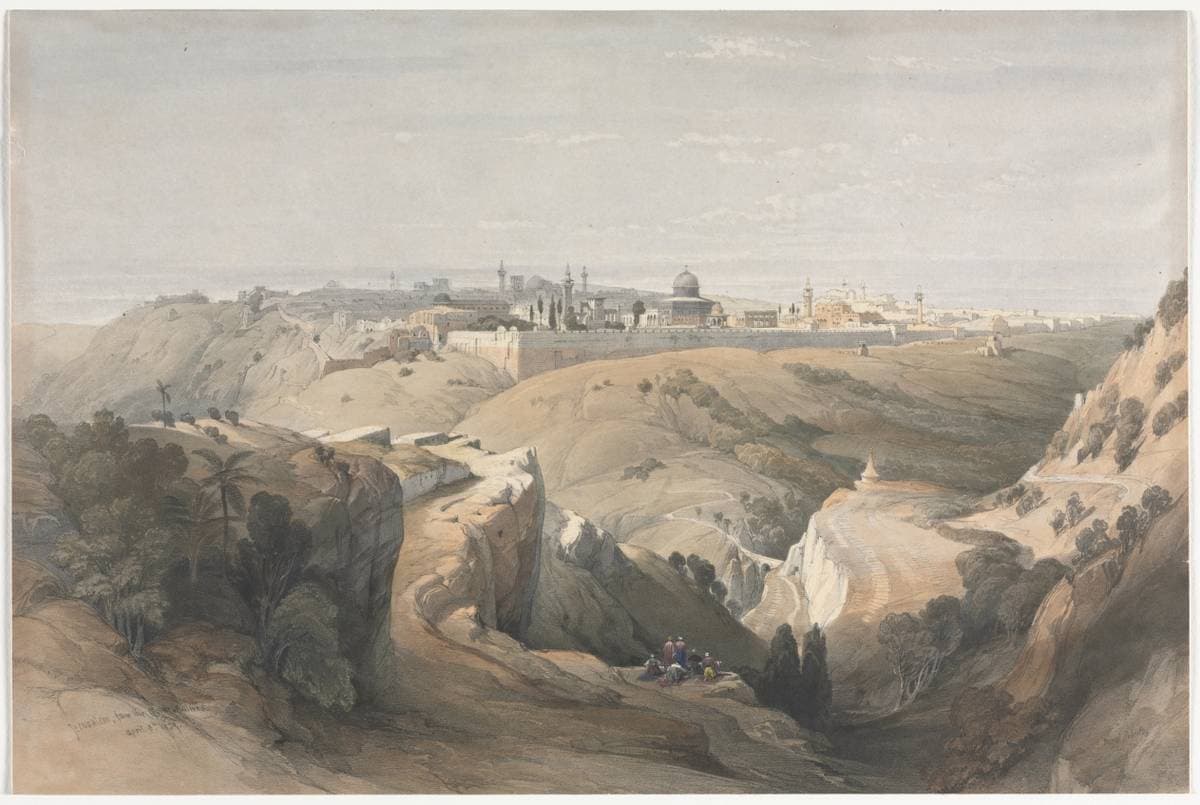 Jerusalem from the Mount of Olives — David Roberts