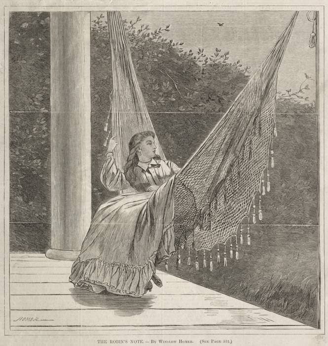 The Robin's Note — Winslow Homer