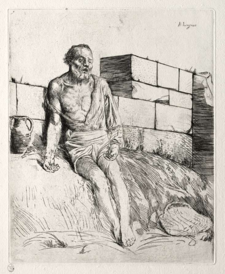 Job (First Plate) — Alphonse Legros