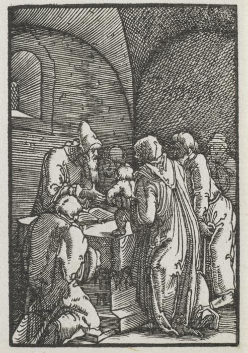 The Fall and Redemption of Man:  The Presentation of Christ in the Temple — Albrecht Altdorfer
