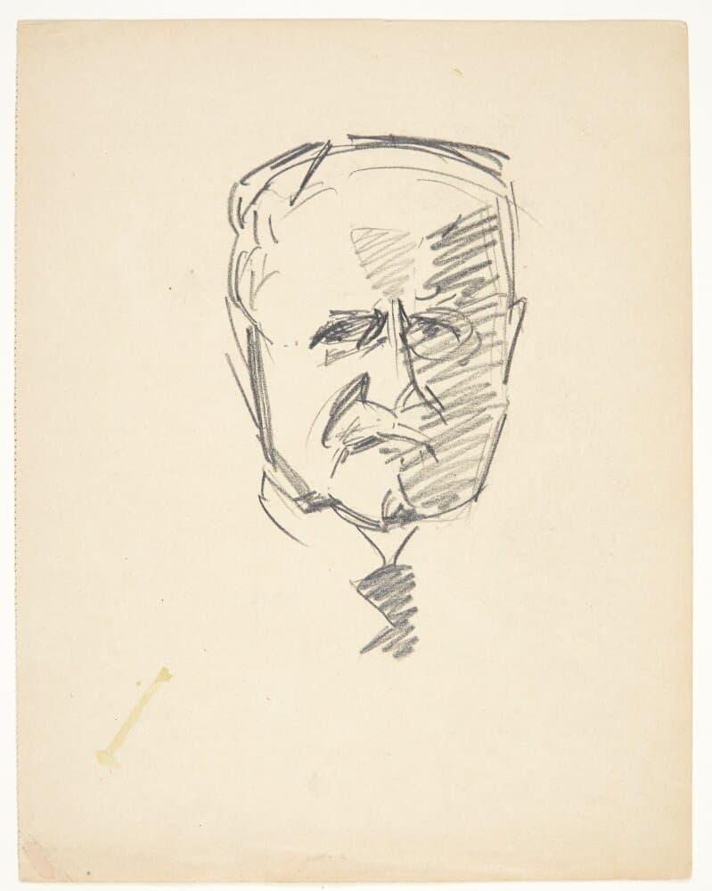 Studie til portræt af dr.med. Carl Lorentzen (1860-1932) — Edvard Weie