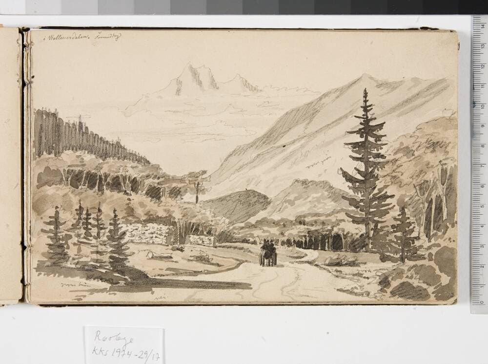 Alpelandskab — Martinus Rørbye