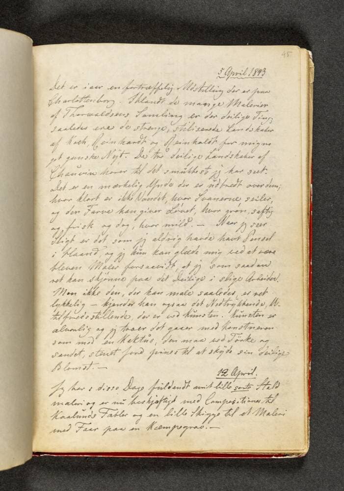 Dagbog. Side 45 — Johan Thomas Lundbye