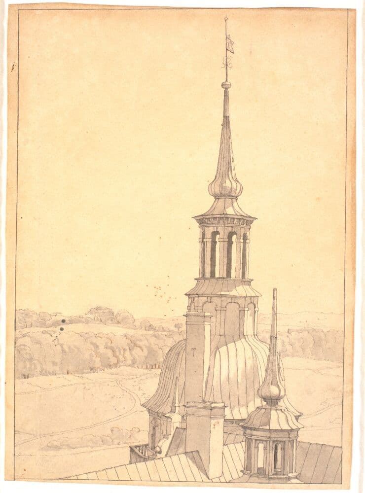 One of the Small Towers on Frederiksborg Castle — Christen Købke