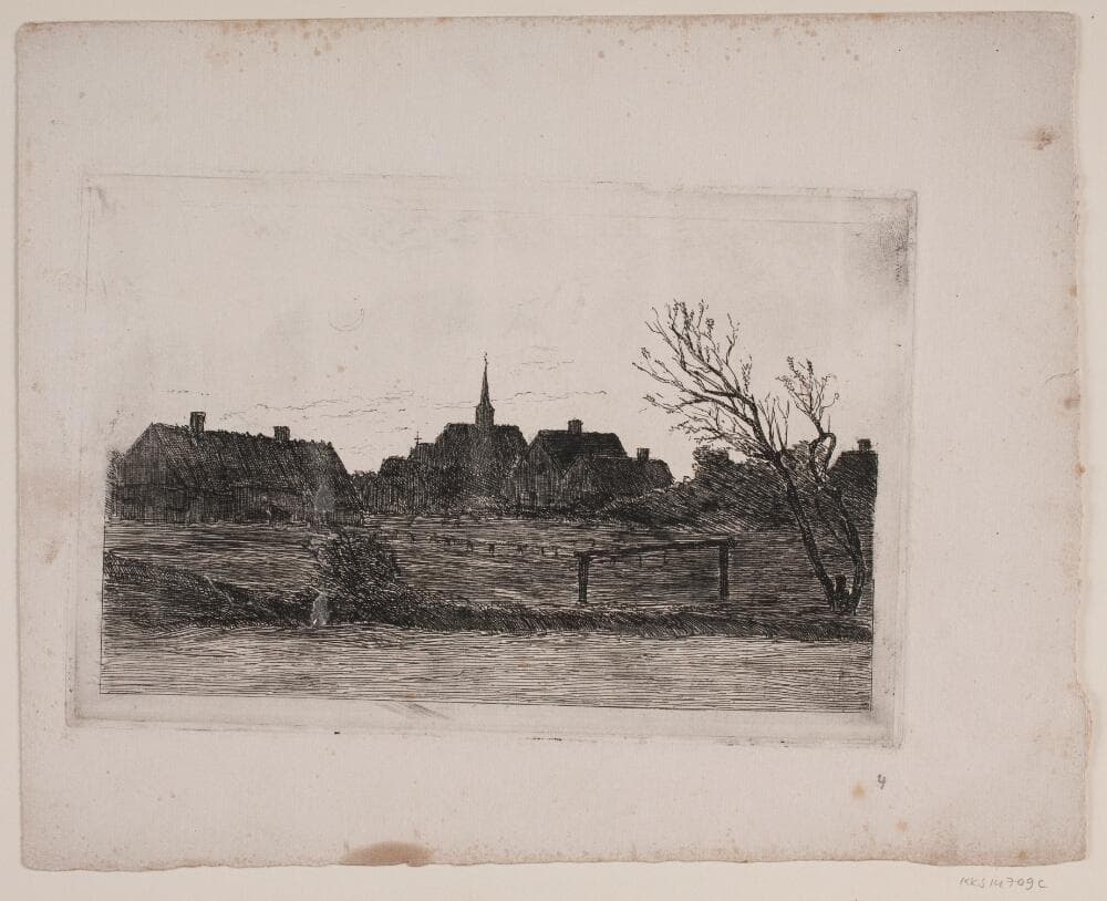 Hornbæk kirke, sommeraften — Carl Locher