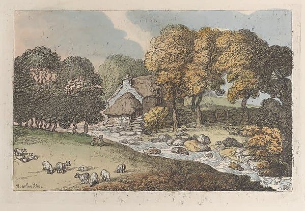 A Watercourse — Thomas Rowlandson
