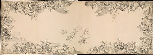 Design for a Ceiling: Allegories of the Four Continents — Giovanni Antonio Pellegrini