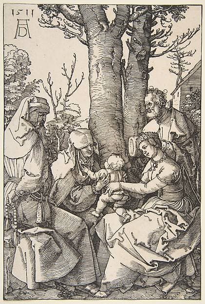 The Holy Family with Saint Joachim and Saint Anne — Albrecht Dürer