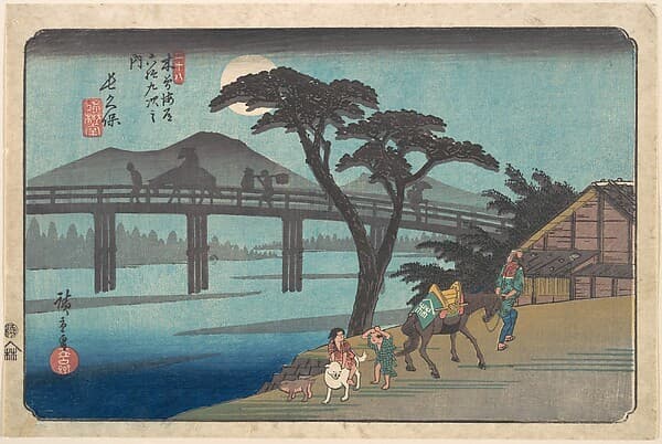 木曽海道六拾九次之内　長久保|Nagakubo — Andō Hiroshige