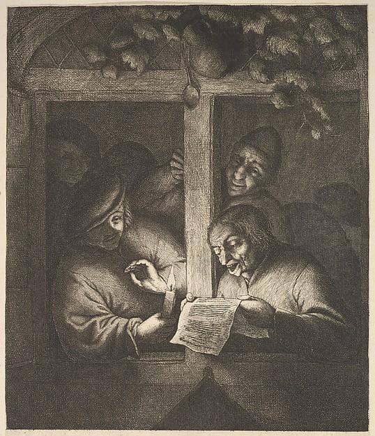 Singers at the Window — Adriaen van Ostade