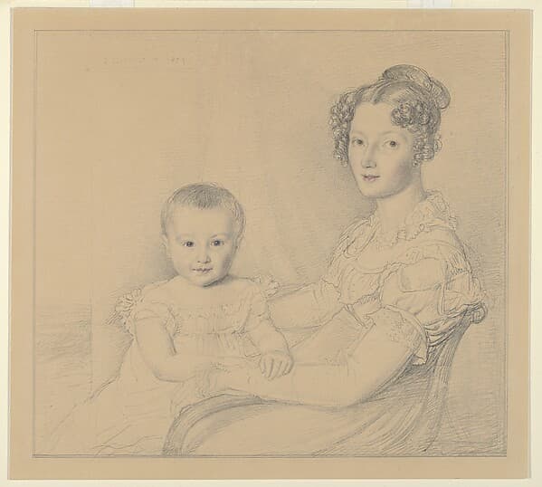 Portrait of a Mother and Child — John Linnell