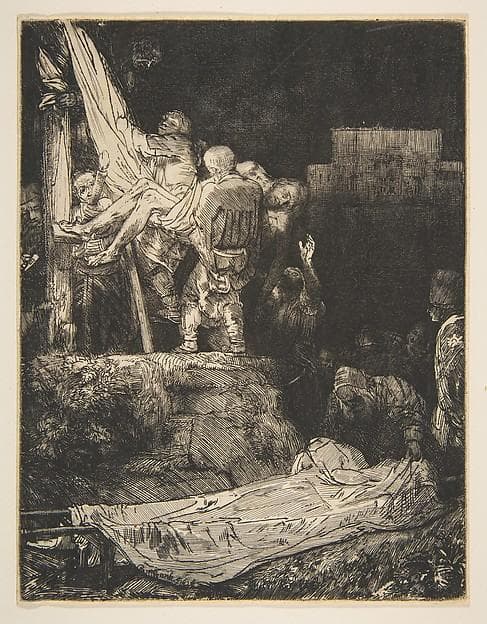 Descent from the Cross by Torchlight — Rembrandt van Rijn