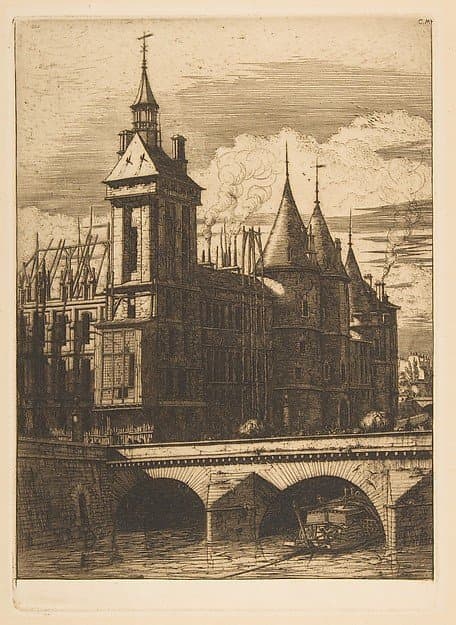 The Clock Tower, Paris — Charles Meryon