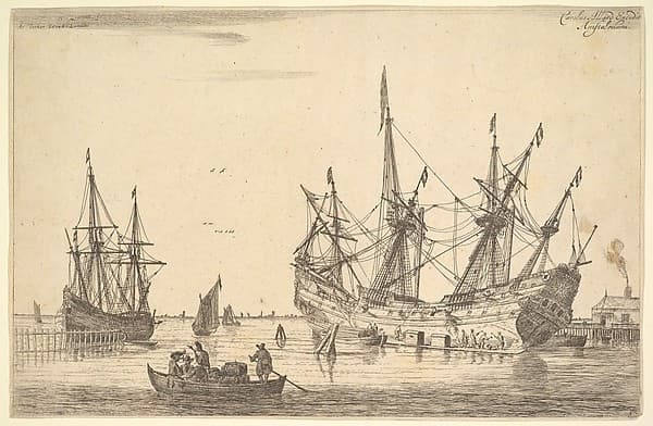Men Caulking the Hull of a Ship — Reinier Nooms, called Zeeman