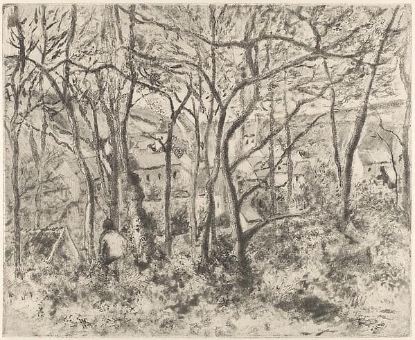 The Woods at L'Hermitage, Pontoise — Camille Pissarro