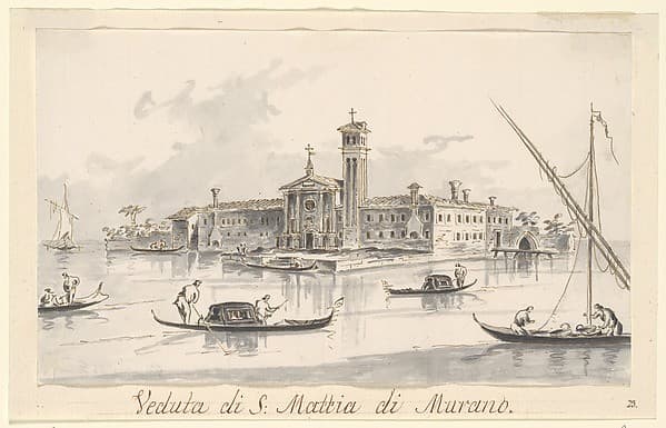 The Church and Convent of San Mattia di Murano — Guardi Giacomo