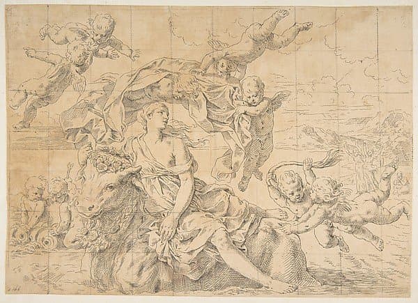 Rape of Europa — Simone Cantarini