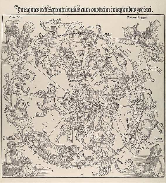 The Celestial Map- Northern Hemisphere — Albrecht Dürer