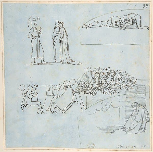 Sheet of Sketches — John Flaxman