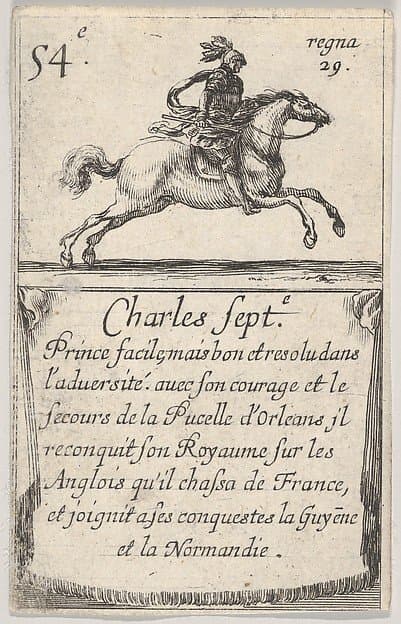 Charles Sept.-e / Prince facile..., from 'Game of the Kings of France' (Jeu des Rois de France) — Stefano Della Bella