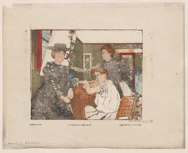 La Famille du graveur — Maurice Delcourt