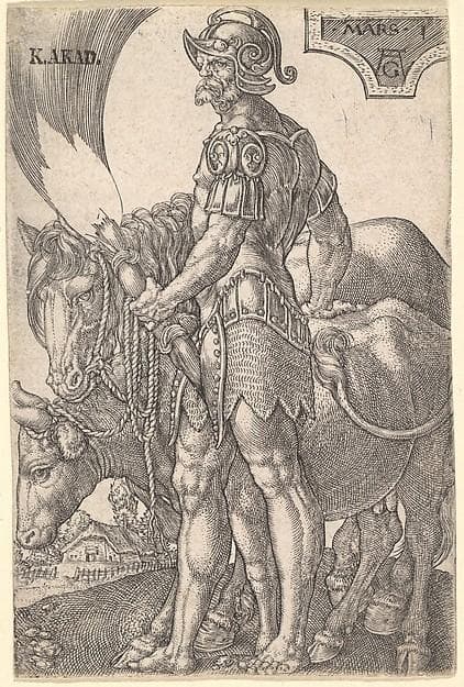 Mars, from "The Seven Planets" — Heinrich Aldegrever