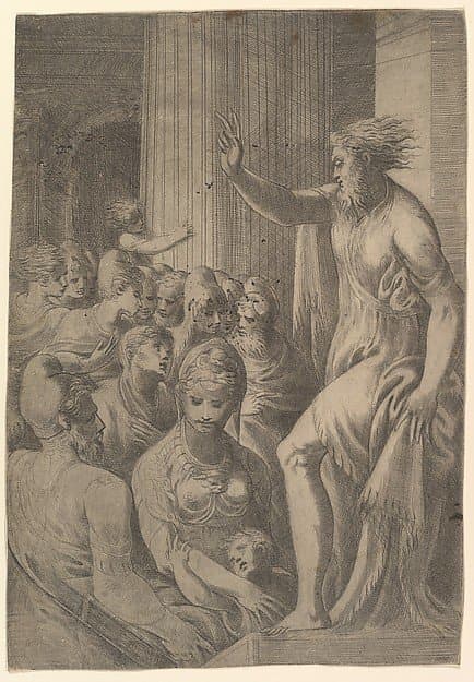 Saint Paul preaching in Athens — Andrea Schiavone