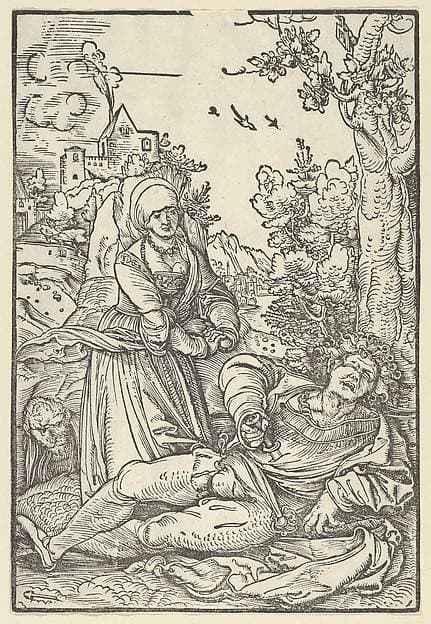 Pyramus and Thisbe — Hans Leonard Schäufelein
